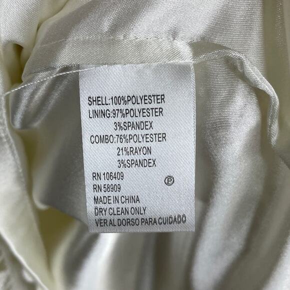 Antonio Melani Short Sleeve Lace Sheath Dress Ivory Size 8 - Picture 5 of 8